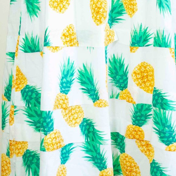 NWT J. Crew Pineapple Square Neck Ruffle Maxi Dress size 8 - Picture 10 of 10